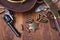 Wild west gun, ammunition and U.S. Marshal Badge