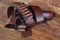 Wild west gun with belt, holster and ammunition