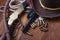 Wild west guns, ammunition and silver dollars