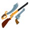 Wild West Guns. Slasher, revolver, shotgun