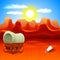 Wild west landscape with old wagon vector