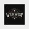 Wild west texas logo vintage vector, western typography illustration logo design