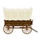 Wild west wagon vector icon.Cartoon vector icon isolated on white background wild west cart .