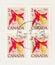 Wild Western Columbine Flowers on Canada Stamps