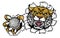 Wildcat Bobcat Cat Cougar Golf Ball Mascot