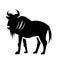 Wildebeest Icon Vector