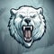 Wilderness Warriors: Modern Polar Bear Mascot Logo Design for Badge, Emblem, and T-Shirt Prints