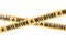 Wildfire Caution Barrier Tapes, 3D rendering