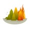 Wildfire Disaster Concept