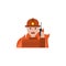 Wildfire, firefighter, call icon. Simple line, outline vector of wildfires icons for ui and ux, website or mobile application