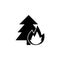 wildfire icon. Element of firefighter shop for advertising signs, mobile concept and web apps. Icon for website design and develop