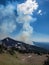 Wildfire in mountains in Oregon