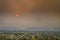 Wildfire smoke over Fort Collins, Colorado