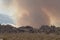 Wildfire starts in the Eastern Sierra Nevada mountains