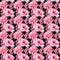 Wildflower roses flower pattern in a watercolor style.