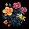 Wildflower vintage painted illustration, generate by AI