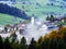 Wildhaus village in the Toggenburg region and in the Thur River valley