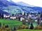 Wildhaus village in the Toggenburg region and in the Thur River valley