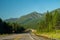 Wildlife animals crossing bridge in the Flathead Reservation area of Montana on Highway 93, allowing wildlife to continue historic