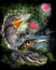 Wildlife of the Everglades National Park - Image-Montage of Birds, Alligator, Flowers and Butterfly