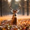 Wildlife: A Graceful Deer Amidst Nature\\\'s Beauty.
