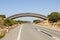 Wildlife overpass in Donana national park, Spain