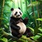 wildlife photograph of a panda in forest