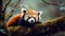 A wildlife photographer stumbled upon a red panda. Generative AI