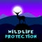 Wildlife Protection Shows Animal Conservation 3d Illustration