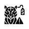 Wildlife smuggling black glyph icon