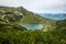 Wildsee lake aerial view,  Tirol, Austria