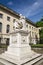 Wilhelm von Humboldt statue outside Humboldt University from 1883 by Martin Paul Otto, Berlin, Germany