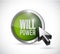 Will power button illustration design