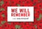 We will remember 11th November - Remembrance Day vector