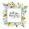 Will You Marry Me Hand Lettering Greeting Card. Floral Frame