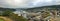 Willamette Falls Dam in Oregon City Panorama