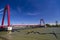 Willemsbrug Bridge during a clear sunny day in Rotterdam, Netherlands