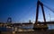 Willemsbrug Bridge in Rotterdam on the Nieuve-Maas River
