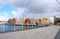 Willemstad, Curacao - 12/17/17: Colorful downtown Willemstad, Curacao, in the Netherland Antilles