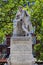 William Shakespeare marble statue in Leicester Square Gardens