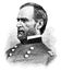 William T. Sherman, vintage illustration