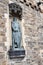William Wallace bronze statue detail at Gatehouse entrance to Edinbugh Castle, Scotland, United Kingdom