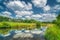 Willow River and Reflecting Clouds in Western Wisconsin