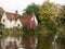 Willy lotts cottage in flatford mill during the autumn no people