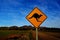 Wilpena Pound Kangaroo Sign