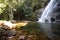 Wilson River flows through the jungle and forms a small waterfall, Western Australia