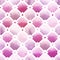 Wilton trellis pattern with quatrefoil of purple colors on white background. Watercolor seamless pattern