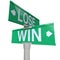 Win Vs Lose Two Way Street Road Sign Direction Arrows