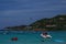 Winair De Havilland Canada DHC-6-300 Twin Otter plane descends for landing at Remy de Haenen Airport in Saint Barthelemy