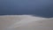 Wind blowing over the dune